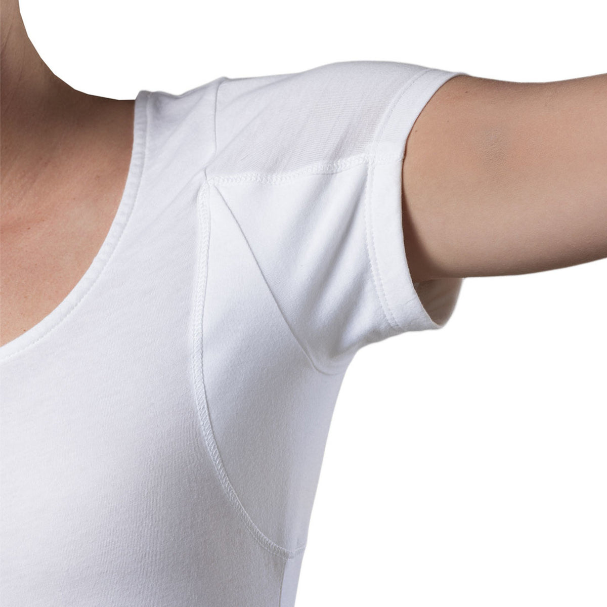 قميص نسائي مقاوم للعرق - قصة ضيقة ورقبة دائرية