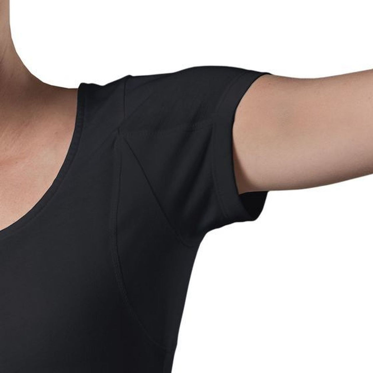 قميص نسائي مقاوم للعرق - قصة ضيقة وفتحة رقبة عميقة على شكل حرف V