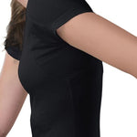 قميص نسائي مقاوم للعرق - قصة ضيقة وفتحة رقبة عميقة على شكل حرف V