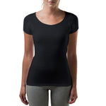 قميص نسائي مقاوم للعرق - قصة ضيقة ورقبة دائرية