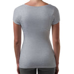 قميص نسائي مقاوم للعرق - قصة ضيقة وفتحة رقبة عميقة على شكل حرف V