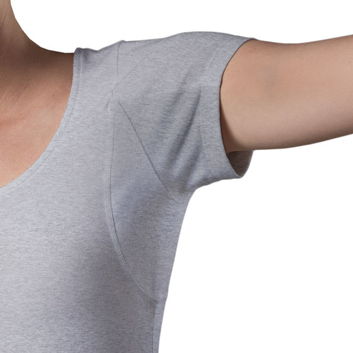 قميص نسائي مقاوم للعرق - قصة ضيقة وفتحة رقبة عميقة على شكل حرف V