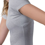 قميص نسائي مقاوم للعرق - قصة ضيقة وفتحة رقبة عميقة على شكل حرف V