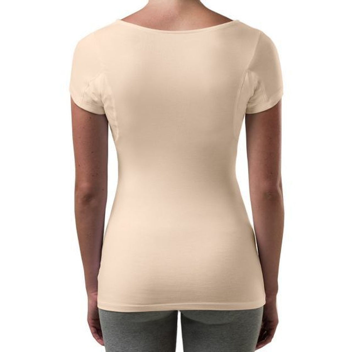 قميص نسائي مقاوم للعرق - قصة ضيقة وفتحة رقبة عميقة على شكل حرف V