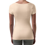 قميص نسائي مقاوم للعرق - قصة ضيقة وفتحة رقبة عميقة على شكل حرف V