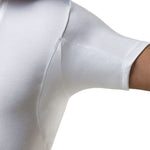 Side underarm detail white Sweat-Proof Slim Fit Crewneck