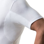 Close-up underarm barrier white Sweat-Proof Slim Fit Crewneck